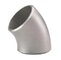 Metalowy stop niklu Inconel 600 Wysokiej jakości 45 stopni stoperowym stoperowym spawaniem łokcia ASME B16.9 1 do 24 cali srebra