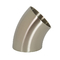 Metalowy stop niklu Inconel 625 Najlepszy 45 stopniowy stołek spawany łokieć ASME B16.9 Zindywidualizowany rozmiar Srebra
