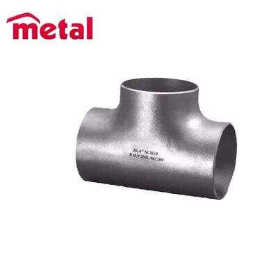 ASME B16.9 304 Stainless Steel Equal Tee, 4" SCH10 Butt Weld Pipe Fitting