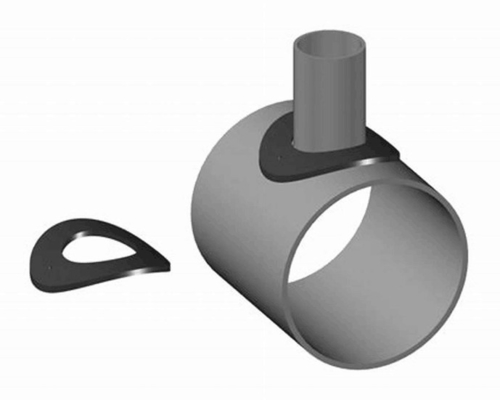 CS Pipe Fitting R Pad 90 Sch40-Sch30 API 5L - SMLS GR. X 56 36 "x 12" złączka do rur