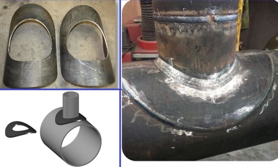 Złączka do rur ze stali węglowej Odgałęzienie do rur Podkładka wzmacniająca 90 STD-SCH20 ASTM A516 gr. 70 50"x12"