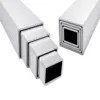 Niezwykle wszechstronna, łatwa w produkcji rura ze stopu aluminium 6063-T5 ASTM B241, kwadratowa 50x50mm x 2mm WT, długość 5,8m