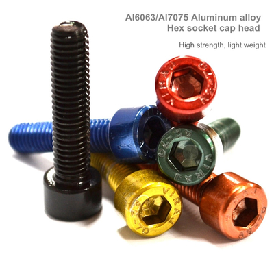 Łącznik Din 912 M3 M4 X 16 Mm Hex M5 M6 M36x2 St Czarny Zielony Kolor Anodowane Śruby Allen Śruby Aluminiowe