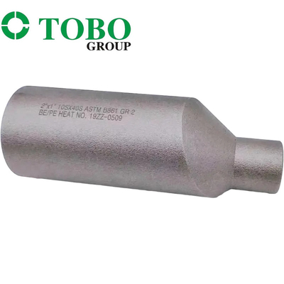 Kute łączniki rurowe Stal stopowa tytanu ASTM B861 GR2 2 '' x 1'' SCH10S x SCH40S Złączka wtłaczana ze stopu tytanu