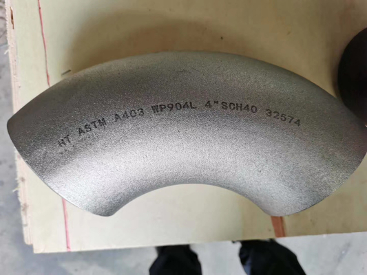 ASTM B466 UNS C70600 Sliver Złączki rurowe Promień Kolanko 90 stopni