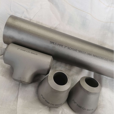 Koncentryczny reduktor SMLS Złączki rurowe SB366 UNS N06022 C22 SCH160 Rozmiar 3 "X 2"