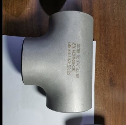 Bezszwowy prosty trójnik do spawania doczołowego 8”* 8” SCH-40S ASTM A403-WP316/316L ASME B16.9