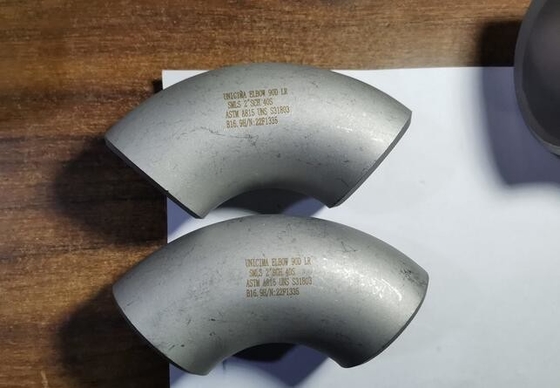 Bezszwowe spawanie doczołowe Kolanko o długości 90° 8”SCH-20 ASTM N08825 Stop 825