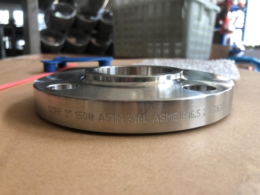 ASME B16.5 Slip-On Flange RF A105 A182 Stal węglowa, stal nierdzewna NPS 1/2