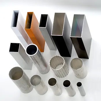 60617075 rura aluminiowa przemysłowa okrągła kwadratowa rura aluminiowa prostokątna anodowana wytłaczana stopowa metalowa rura aluminiowa pr