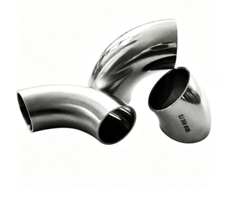 Kolano ze stali nierdzewnej 304 polerowane, złącze doczołowe 90 stopni do instalacji hydraulicznych