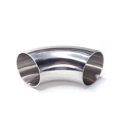 Polerowany łokieć ze stali nierdzewnej 304