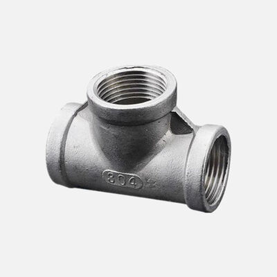 Złączki rurowe ze stali nierdzewnej duplex Gwintowany trójnik prosty A182 F51 ASME B16.11