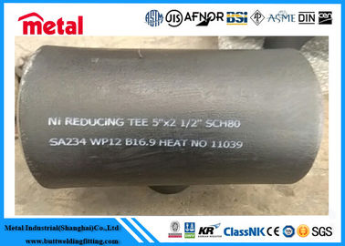 Bezszwowe złączki ze stali stopowej SA234 WP12 Koszulka redukcyjna 5 '' X 2 1/2 '' SCH80