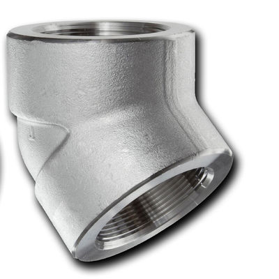 Kolanko z gwintem 90 stopni SS304 Sch80 z żeliwa ciągliwego