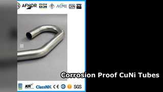 Odporne na korozję rury CuNi U do morskich wymienników ciepła